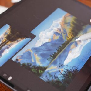 Oil Landscape Painting in Procreate